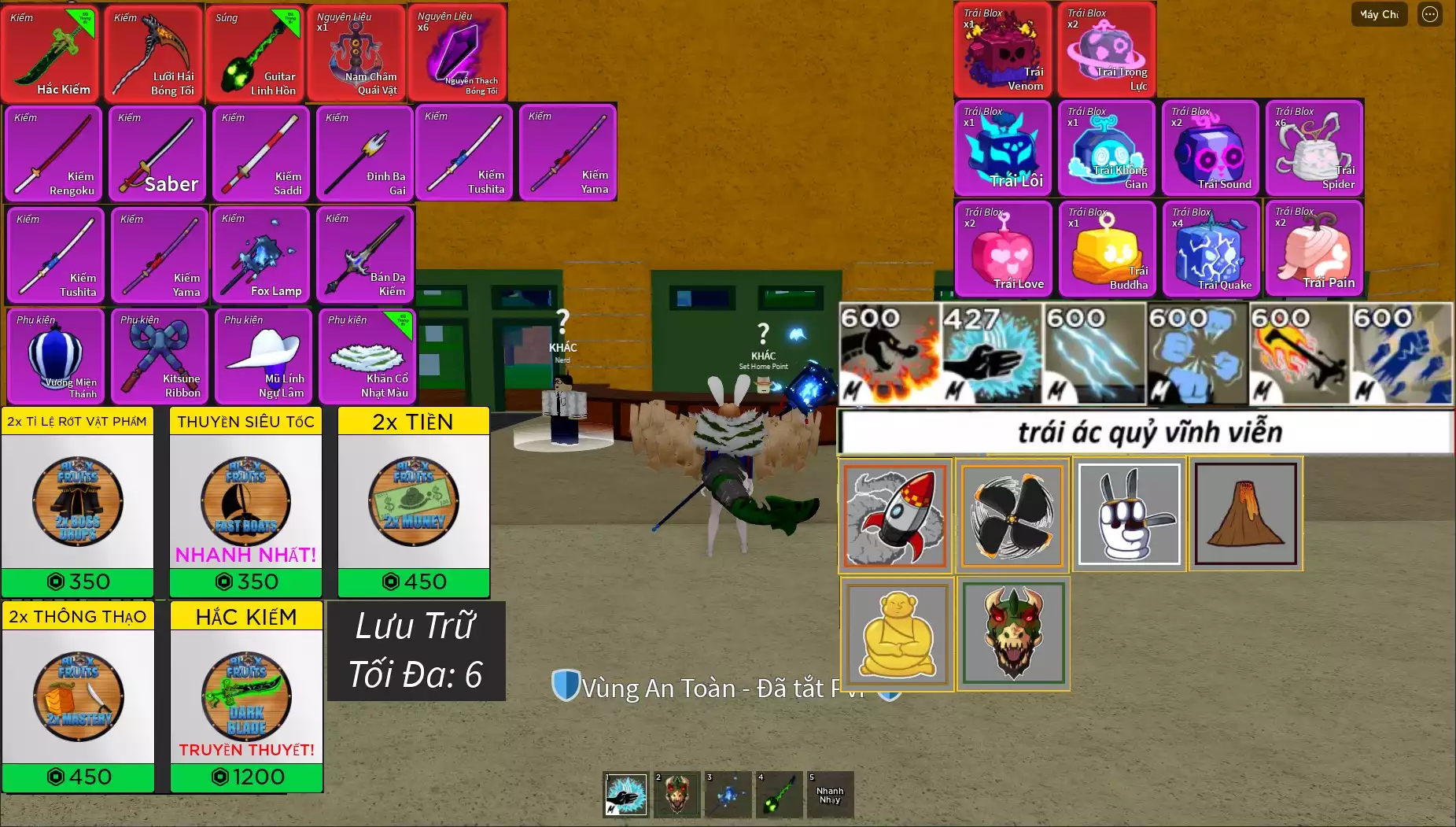 Cyborg V4 5 GamePass 6 DF Vĩnh Viễn 6 Slot Fruit